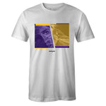 White Crew Neck PASSION T-shirt To Match Air Jordan Retro 13 Lakers