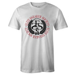 White Crew Neck ELITE SNEAKER SOCIETY T-shirt To Match Air Jordan Retro 1 OG Gym Red