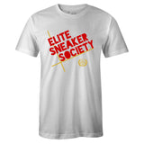 White Crew Neck ELITE SNEAKER SOCIETY T-shirt To Match Air Jordan Retro 12 Fiba