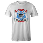 White Crew Neck SAMURAI WARRIOR T-shirt To Match Air Jordan Retro 1 OG FEARLESS