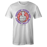 White Crew Neck ROCKIN KICKS Sneaker T-shirt To Match Nike Air Barrage Mid Raptors