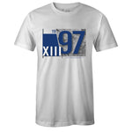 White Crew Neck 1997 T-shirt to Match Air Jordan Retro 13 Flint