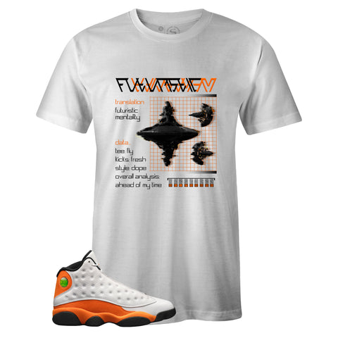 White Crew Neck 3000 T-shirt to Match Air Jordan Retro 13 Starfish