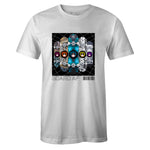 White Crew Neck BOARD AF T-shirt to Match Nike SB Dunk Low Black White