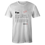 White Crew Neck FAX MOTIVATION T-shirt to Match Air Jordan Retro 5 Raging Bull