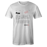 White Crew Neck FAX MOTIVATION T-shirt to Match Air Jordan Retro 5 Raging Bull