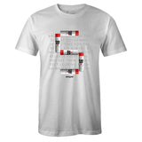White Crew Neck FIVE T-shirt to Match Air Jordan Retro 5 Fire Red