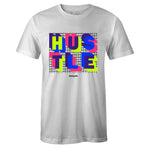 White Crew Neck HUSTLE T-shirt to Match Air Jordan Retro 5 Alternate Bel Air