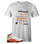 White Crew Neck OFF THE GRID T-shirt to Match Air Jordan Retro 13 Starfish
