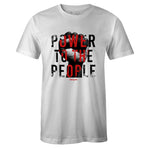White Crew Neck POWER T-shirt to Match Concord Bred 11