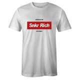 White Crew Neck SNKR RICH Box Logo T-shirt to Match Bred 11