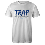 White Crew Neck TRAP T-shirt to Match Air Jordan Retro 13 Flint