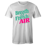 White Crew Neck BREATH OF FRESH AIR T-shirt To Match Nike Air Max 97 South Beach