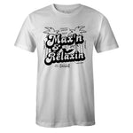 White Crew Neck MAX'N AND RELAXIN T-shirt To Match Air Max 1 Sketch To Shelf White