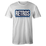 Men's White Crew Neck RETROS Sneaker T-shirt To Match Air Jordan Retro 9 UNC Pearl Blue